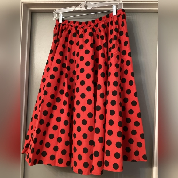 Cruisin USA Polka Dot Full Circle Skirt - Picture 1 of 2